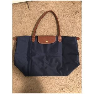Longchamp Le Pliage Navy Bag Large